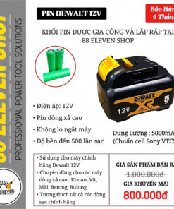 Pin Dewalt 12V Dung Lượng 5.0Ah (VTC5)