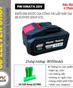 Pin Vinata Makita 20V Dung Lượng 8.0Ah (CS)