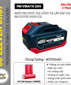 Pin Vinata Makita 20V Dung Lượng 4.0Ah (SY)