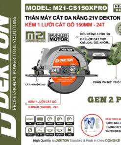 Thân Máy Cắt Đa Năng 21V Dekton M21-CS150XPRO