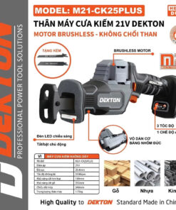 Thân Máy Cưa Kiếm 21V Dekton M21-CK25PLUS
