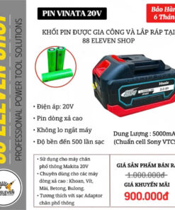 Pin Vinata Makita 20V Dung Lượng 5.0Ah (SN)