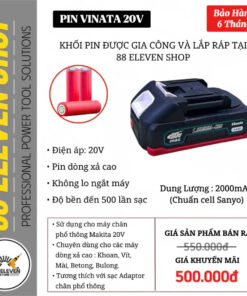 Pin Vinata Makita 20V Dung Lượng 2.0Ah (SY)