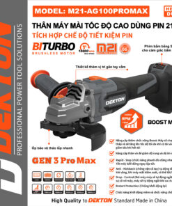 Thân Máy Mài 21V Dekton M21-AG100PROMAX