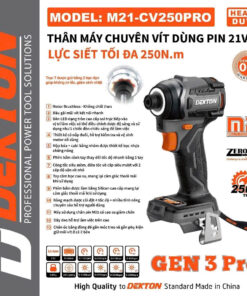 Thân Máy Chuyên Vít 21V Dekton M21-CV250PRO