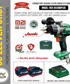 Combo Máy Khoan 21V Dekton M21-ID13100PLUS (Thùng)