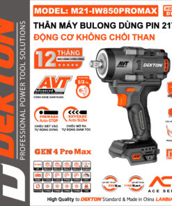 Thân Máy Bulong 21V Dekton M21-IW850PROMAX