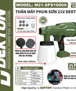 Thân Máy Phun Sơn 21V Dekton M21-SPS1000X