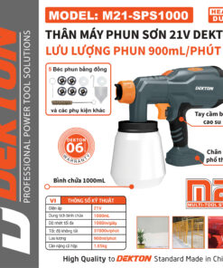 Thân Máy Phun Sơn 21V Dekton M21-SPS1000