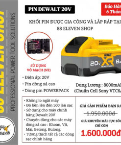 Pin Dewalt 20V Dung Lượng 8.0Ah POWERPACK (NZ)