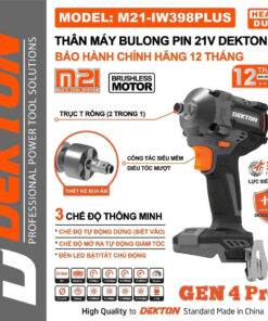 Thân Máy Bulong 21V Dekton M21-IW398PLUS