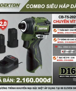 Combo Máy Chuyên Vít 16V Dekton D16-CV180XPRO