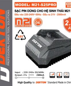 Sạc 21V Dekton M21-S25PRO (2.5A)