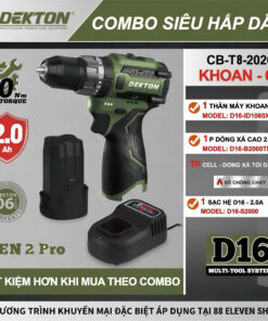 Combo Máy Khoan 16.8V Dekton D16-ID1060XPRO (1P)