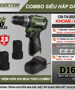 Combo Máy Khoan 16.8V Dekton D16-ID1060XPRO