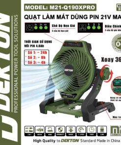 Thân Quạt 21V Max Dekton M21-Q190XPRO