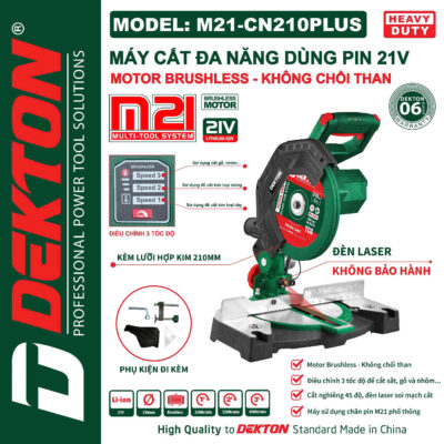 Thân Máy Cắt Đa Năng 21V Dekton M21-CN210PLUS