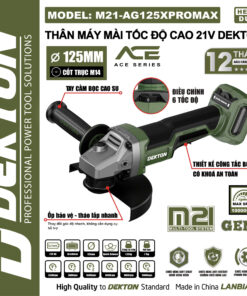Thân Máy Mài Tốc Độ Cao 21V Dekton M21-AG125XPROMAX