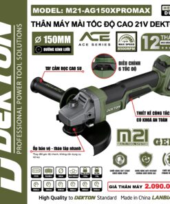 Thân Mài Tốc Độ Cao 21V Dekton M21-AG150XPROMAX (150mm)