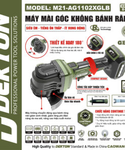 Thân Máy Mài Góc 21V Dekton M21-AG1102XGLB